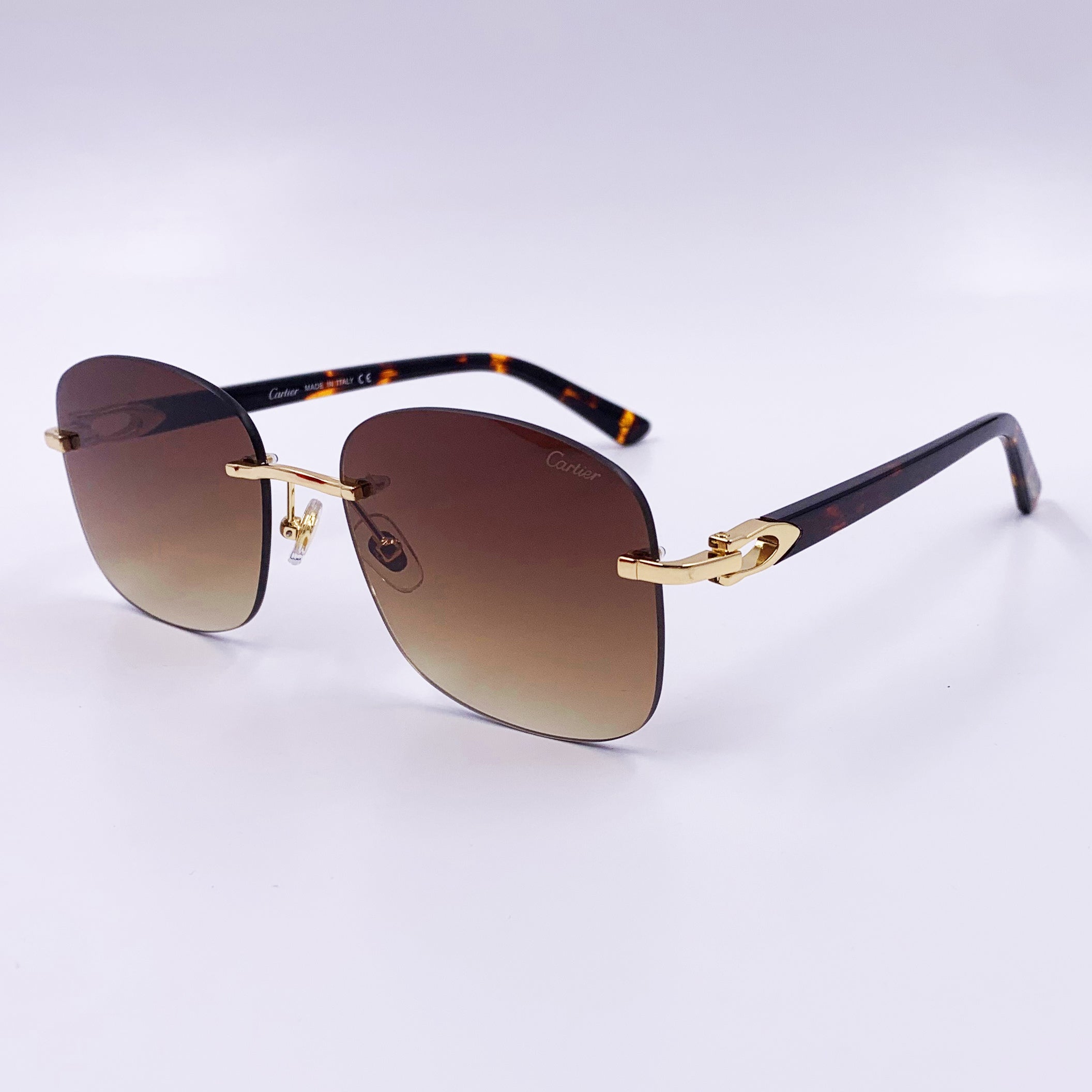 Solaire Cartier CT0227 C2 Mr G Havane Drlunettes