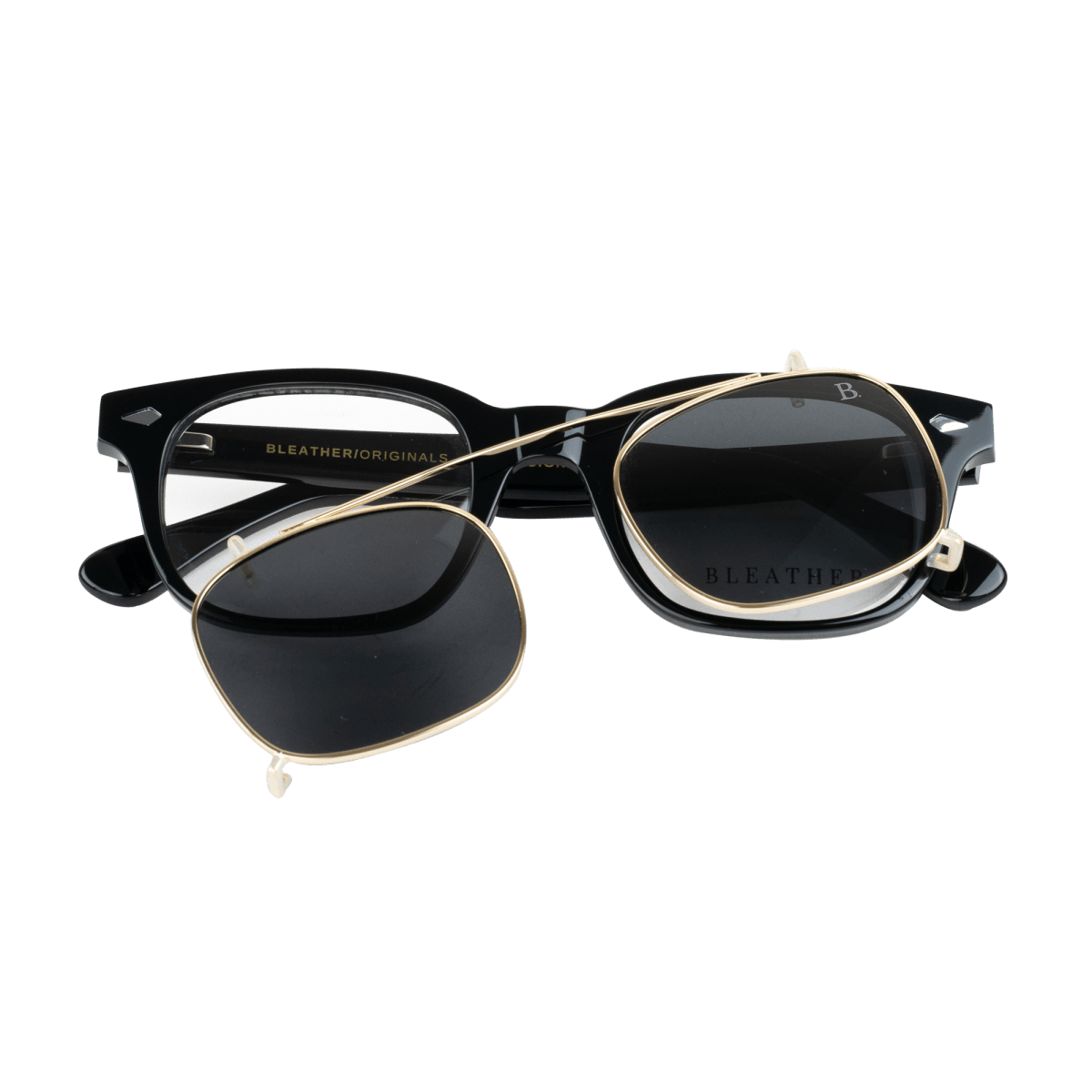 Clips(2en1): Bleather Shield Noir - Drlunettes