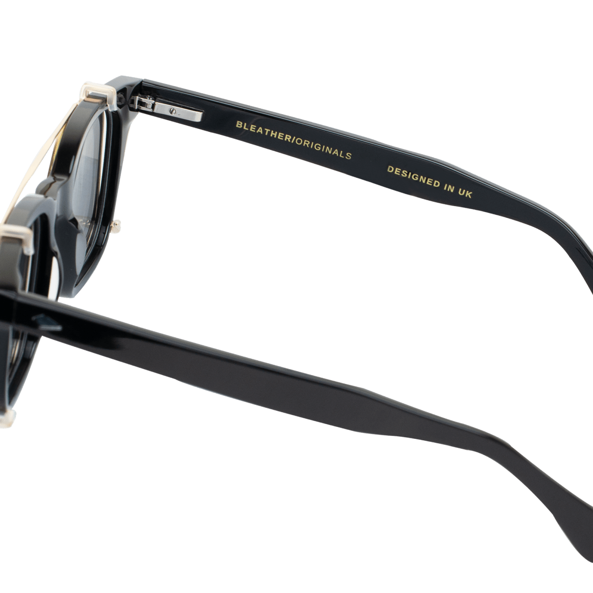 Clips(2en1): Bleather Shield Noir - Drlunettes