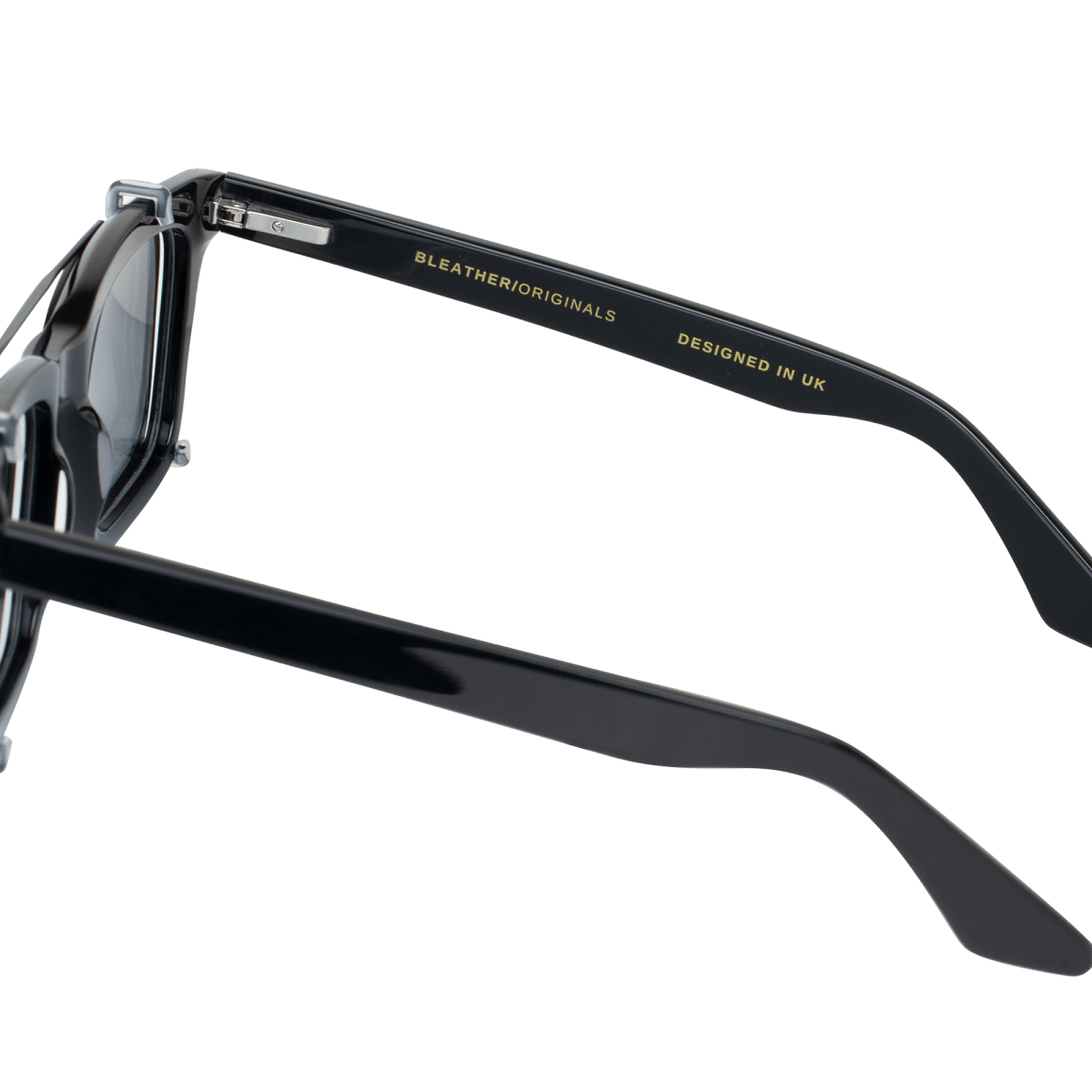 Clips(2en1): Bleather Vintara Gris/Noir - Drlunettes