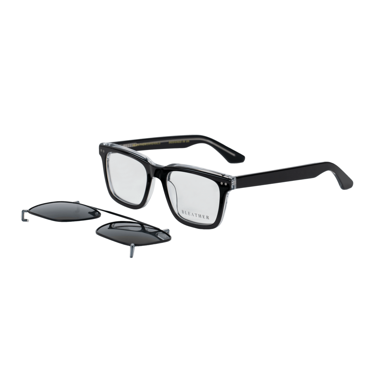 Clips(2en1): Bleather Vintara Noir - Drlunettes