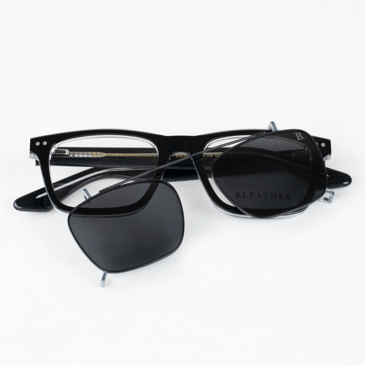 Clips(2en1): Bleather Vintara Noir - Drlunettes