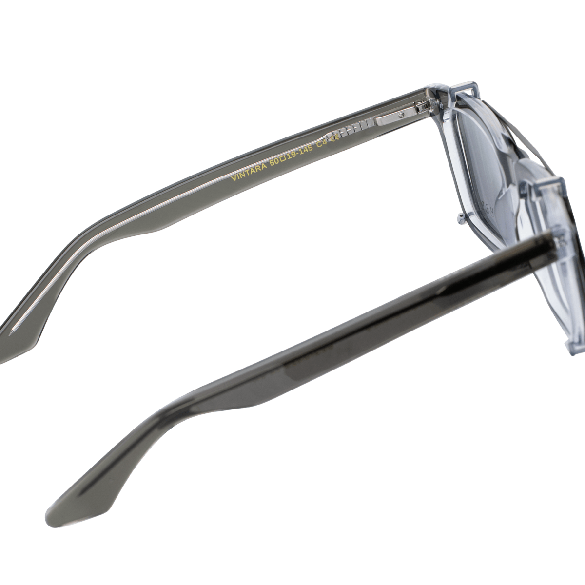 Clips(2en1): Bleather Vintara Noir/Gris - Drlunettes
