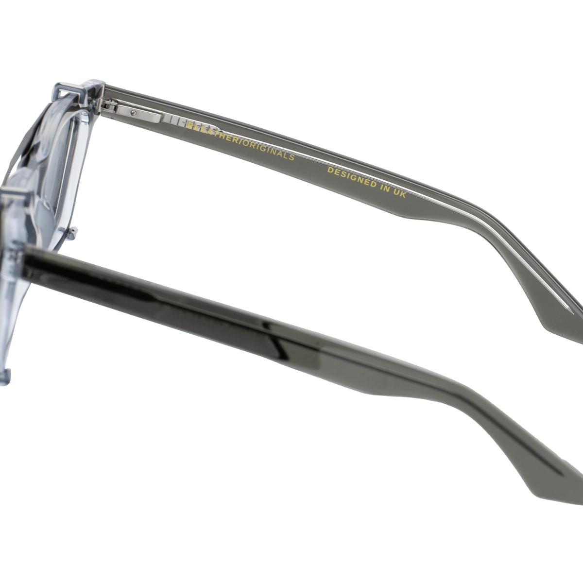 Clips(2en1): Bleather Vintara Noir/Gris - Drlunettes