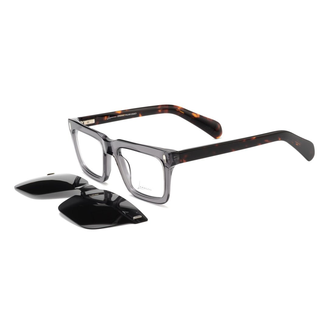 Clips(2en1): Lenacci LN - 5103 C2 Noir/Gris,Havane - Drlunettes