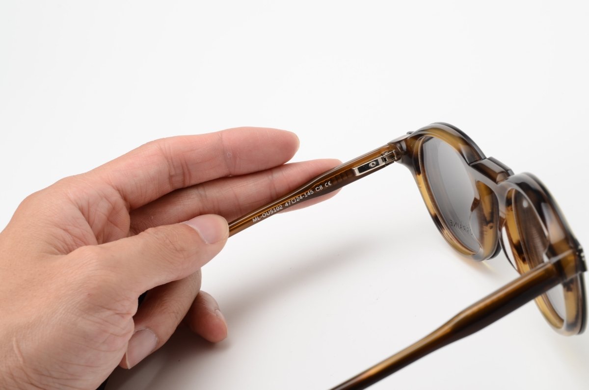 Clips(2en1): Maison Lorraine ML - OU5102 C8 Noir/Marron grifé - Drlunettes