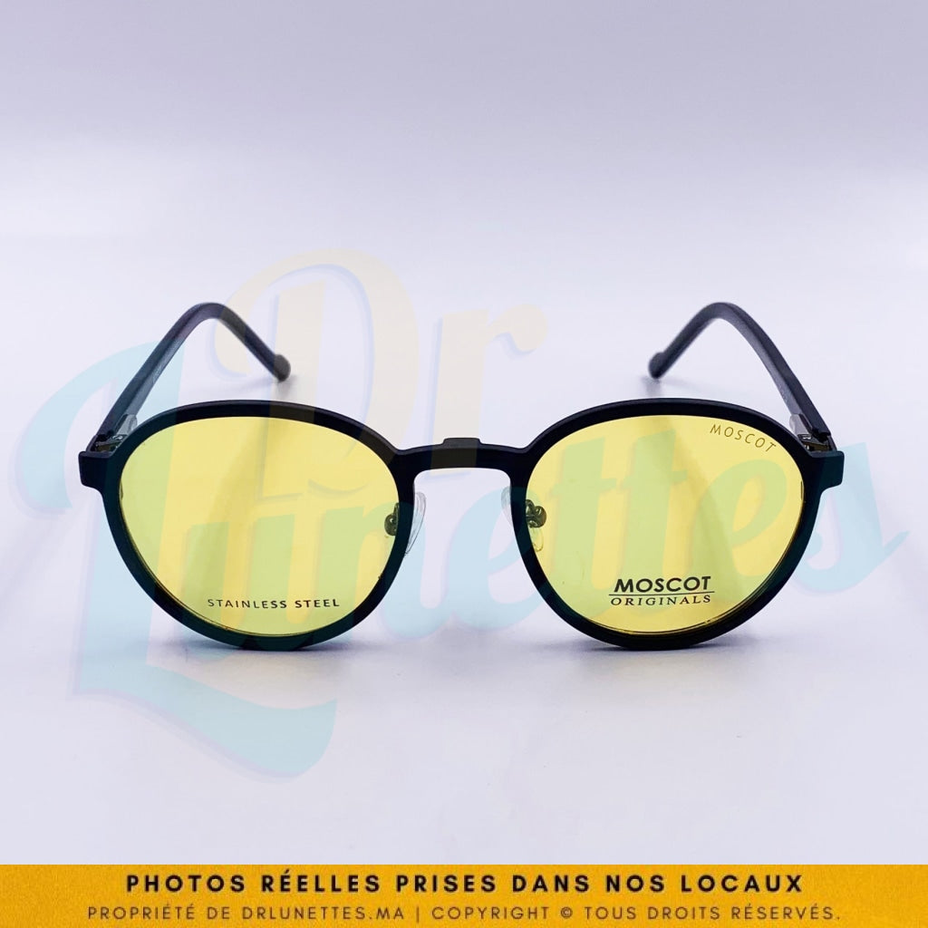 Clip jaune taille L conduite de nuit Montana C1C pour lunettes plastique ou  acétate