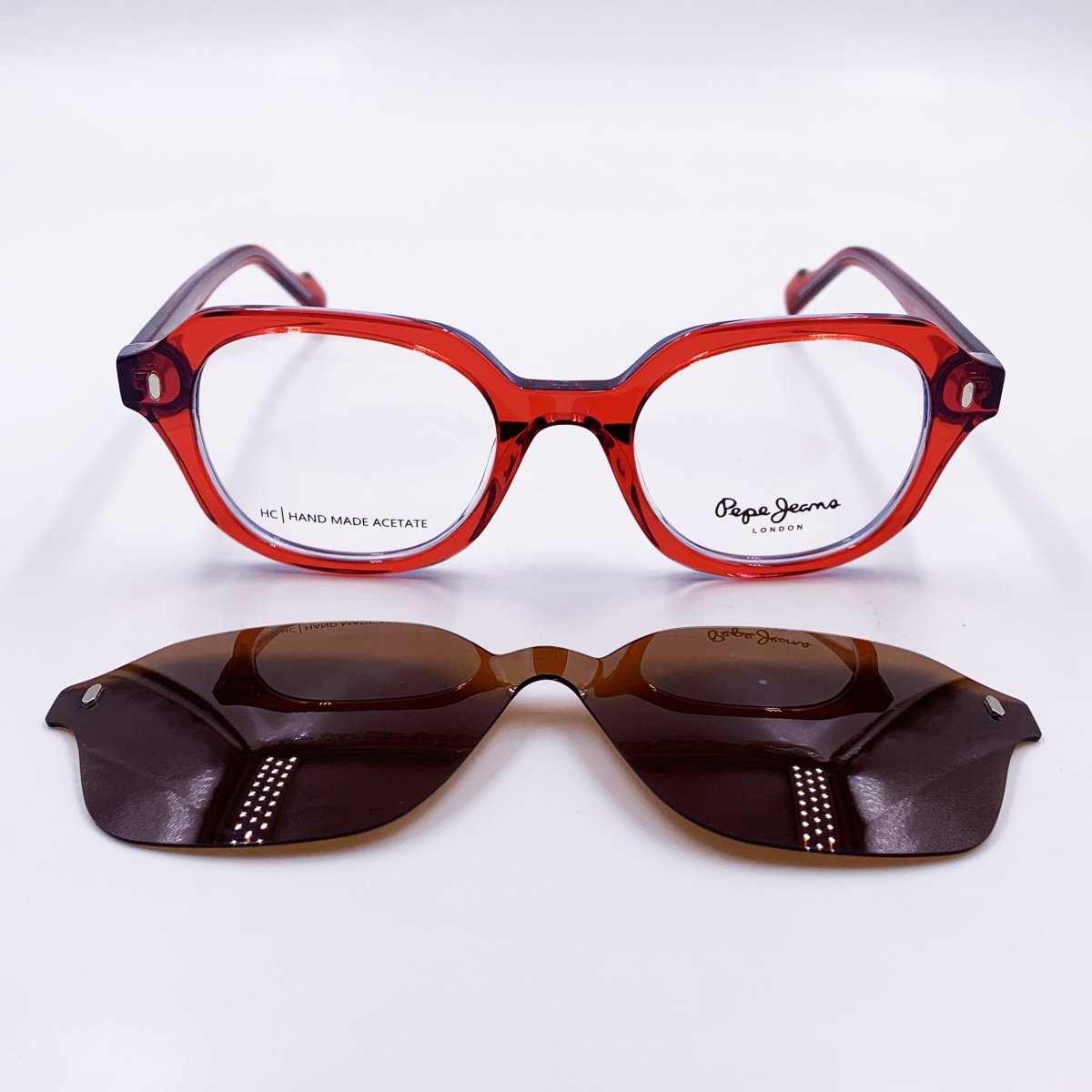 Lunettes à clips Femme: Pepe Jeans C2216 C3 - Mr/Rouge - Drlunettes