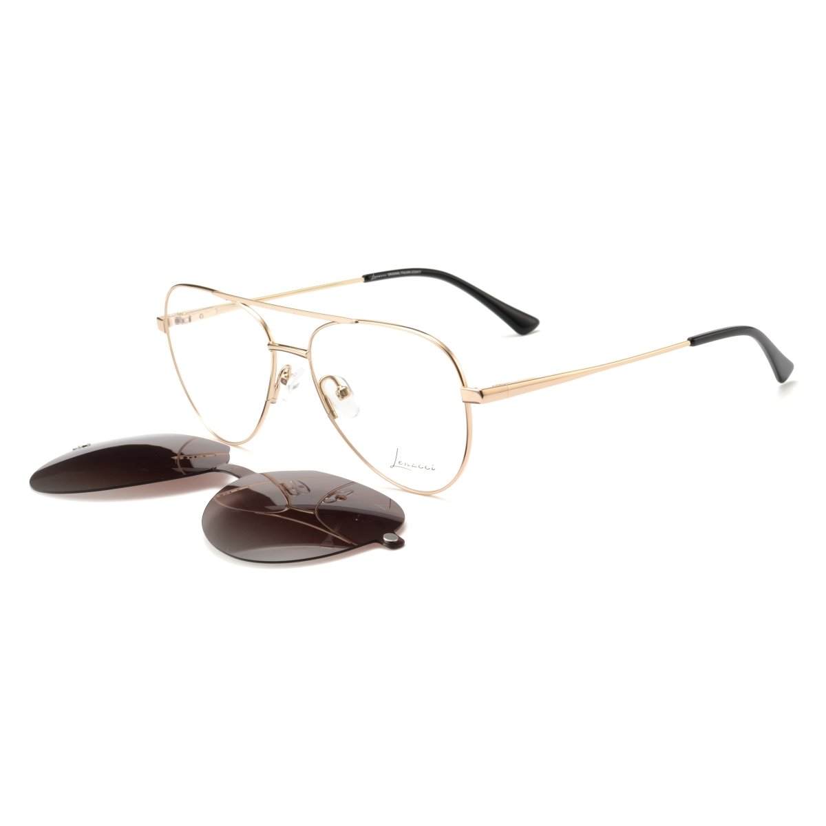 Lunettes à clips hommes: Lenacci LN - 5201 - CU C2 - Drlunettes