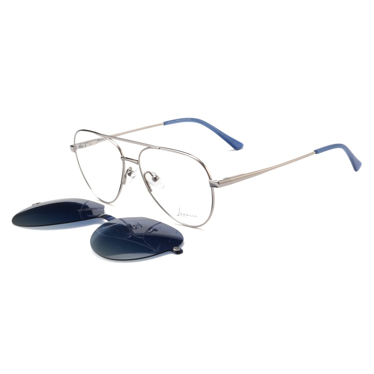 Lunettes à clips hommes: Lenacci LN - 5201 - CU C3 - Drlunettes