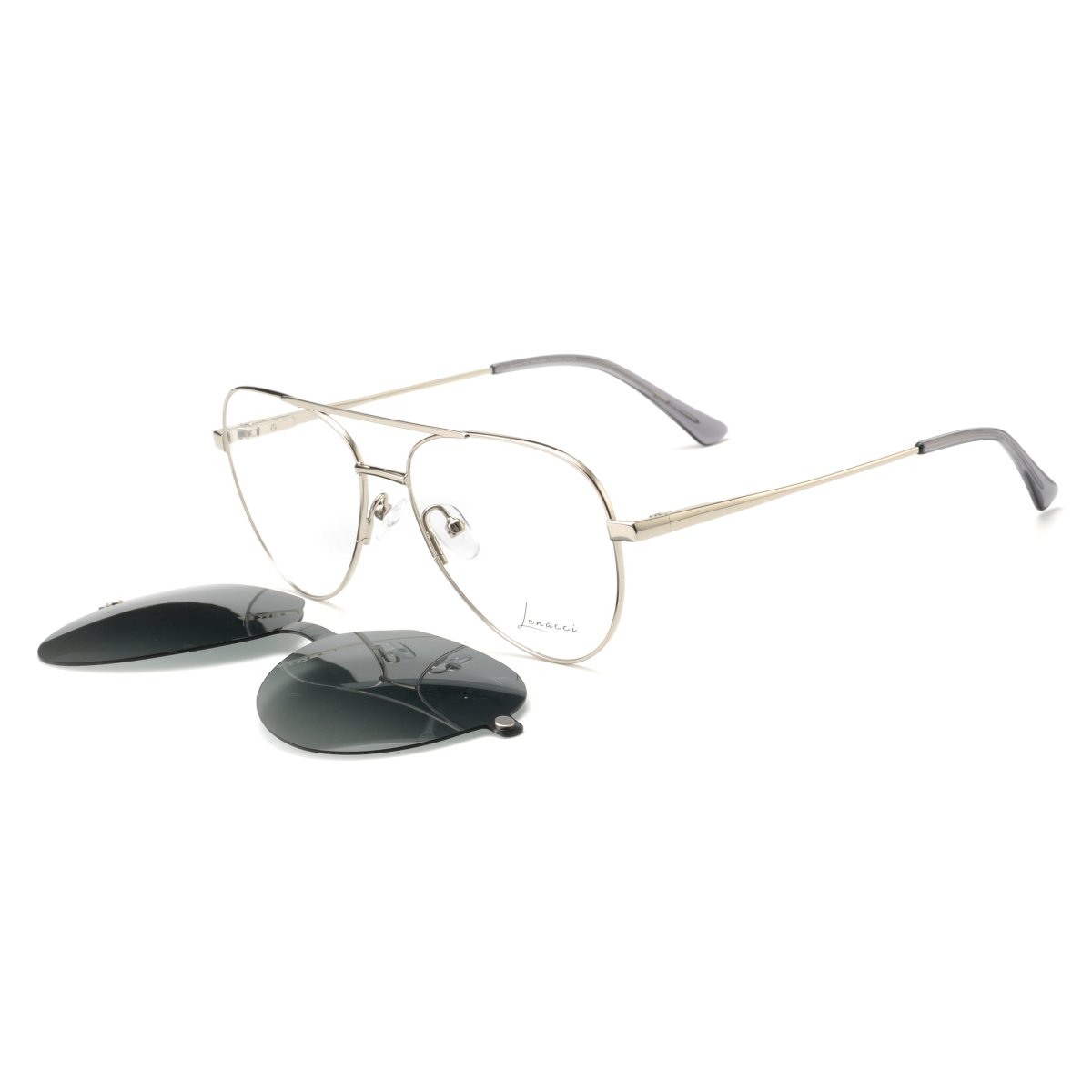Lunettes à clips hommes: Lenacci LN - 5201 - CU C4 - Drlunettes