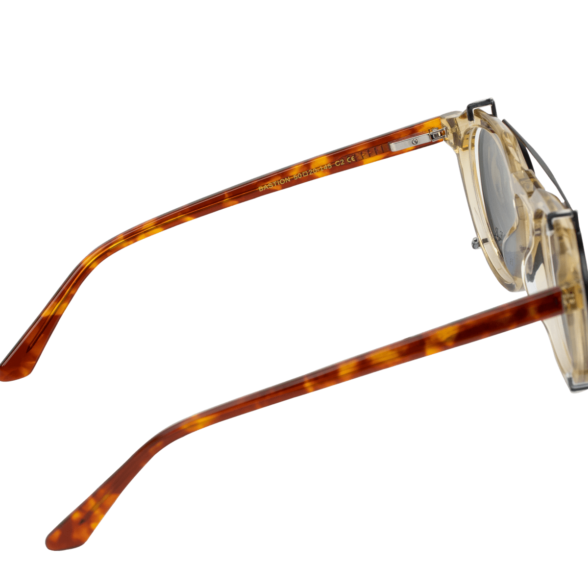 Lunettes à clips unisex: Bleather Bastion Havane - Drlunettes
