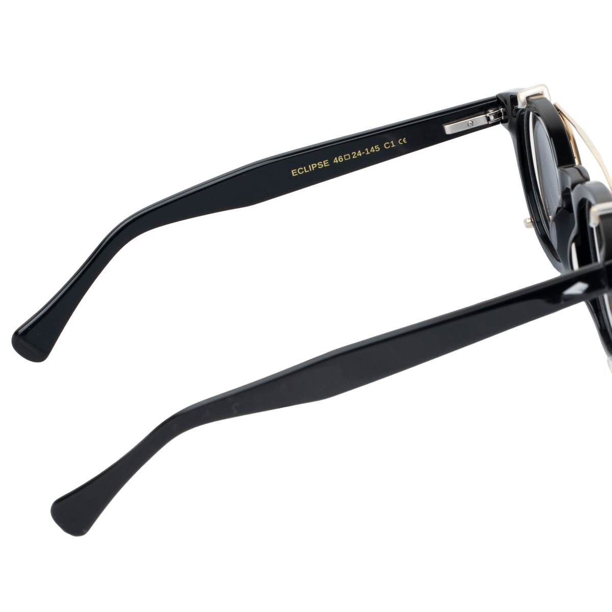 Lunettes à clips unisex: Bleather Eclipse Noir - Drlunettes