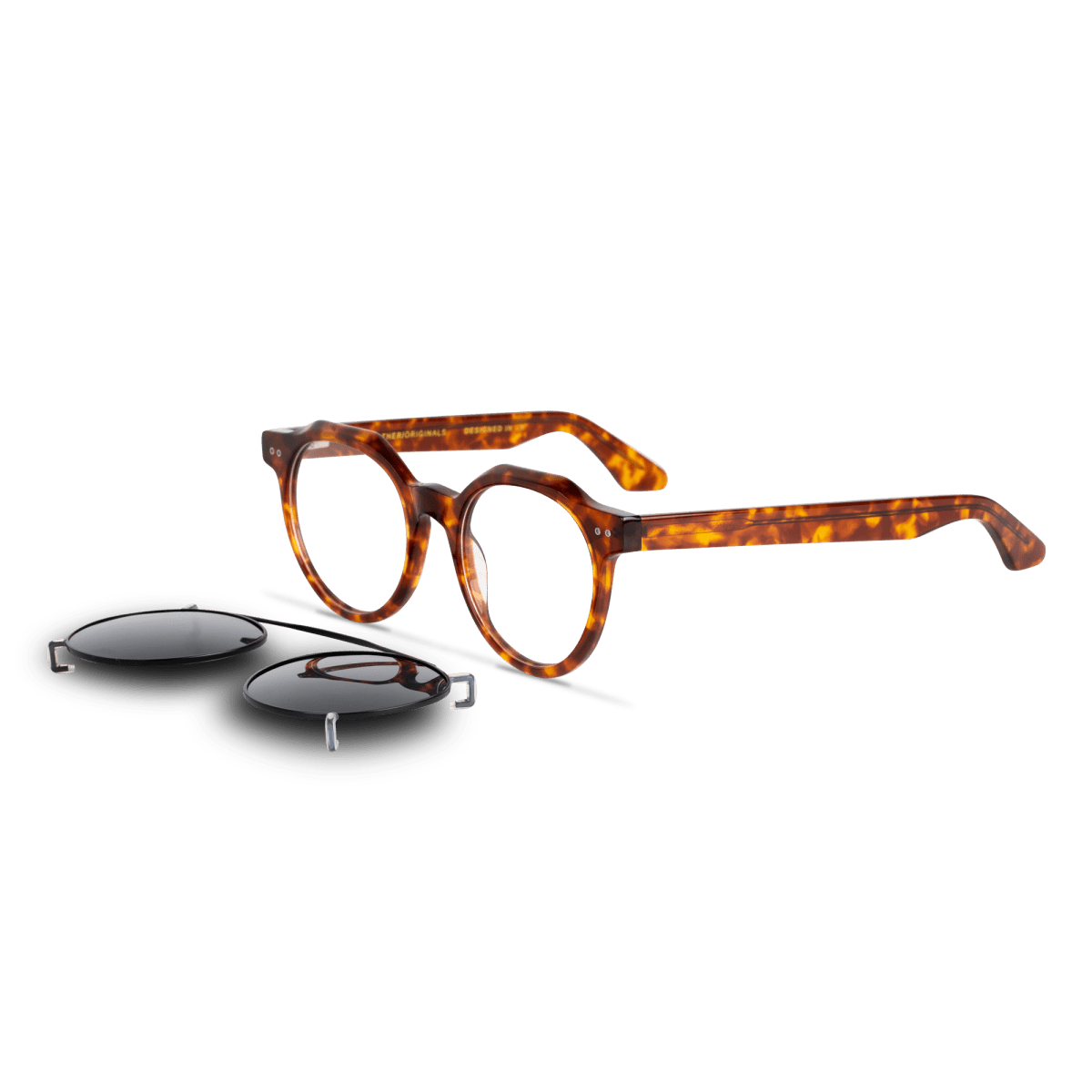 Lunettes à clips unisex: Bleather GINKGO C2 Havane - Drlunettes