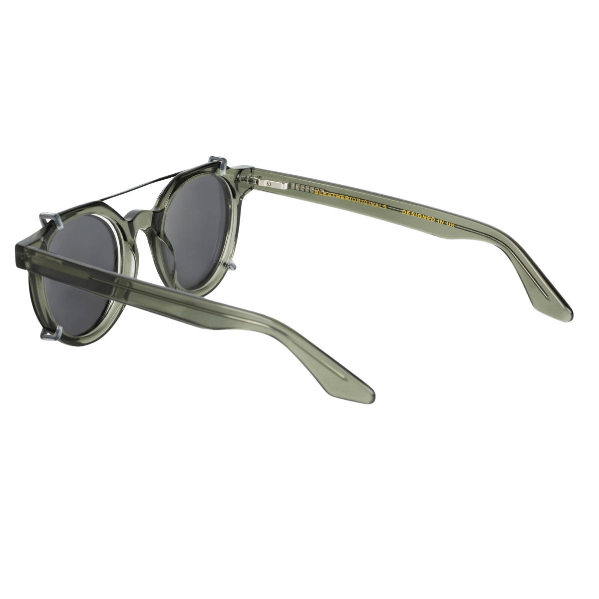Lunettes à clips unisex: Bleather GINKGO C4 Nr/Gris trans - Drlunettes