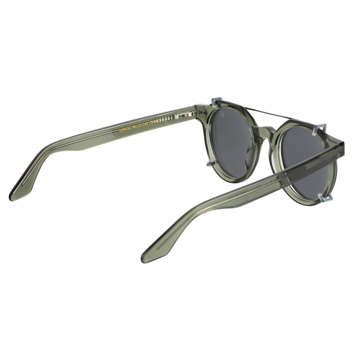 Lunettes à clips unisex: Bleather GINKGO C4 Nr/Gris trans - Drlunettes