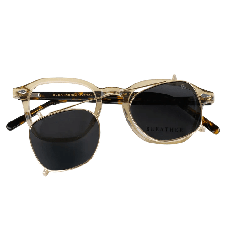 Lunettes à clips unisex: Bleather Paladin Havane - Drlunettes
