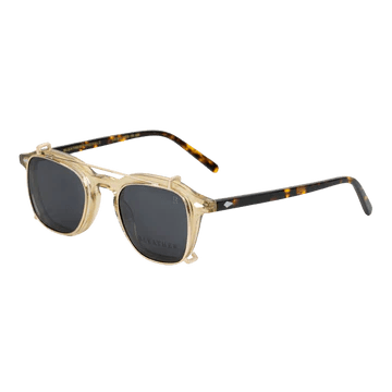 Lunettes à clips unisex: Bleather Paladin Havane - Drlunettes