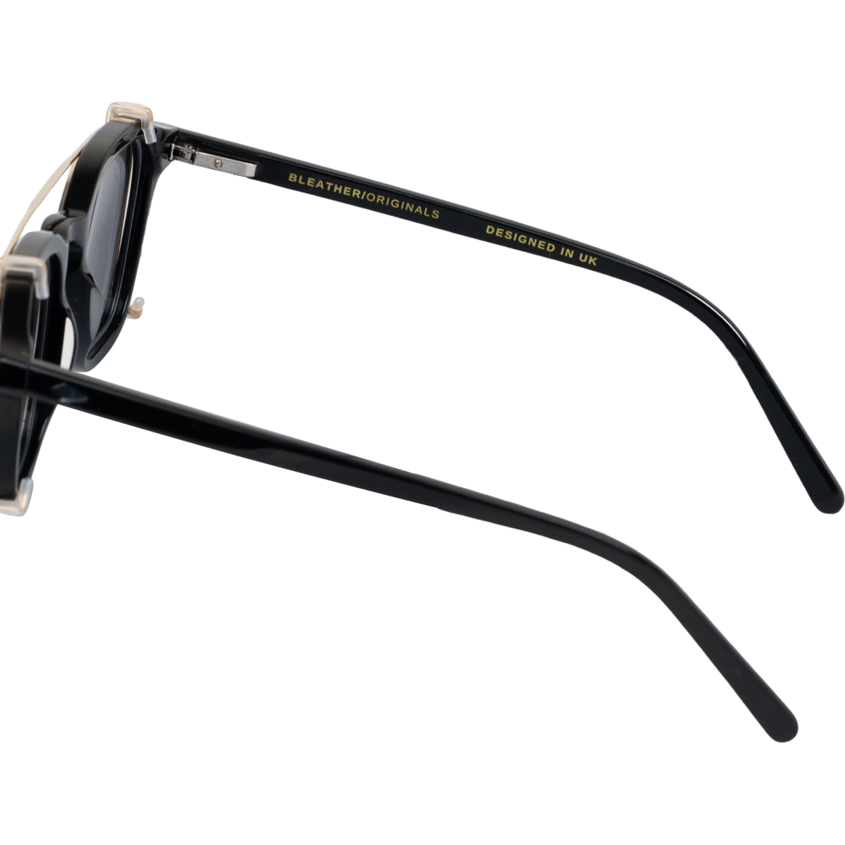 Lunettes à clips unisex: Bleather Paladin Noir - Drlunettes