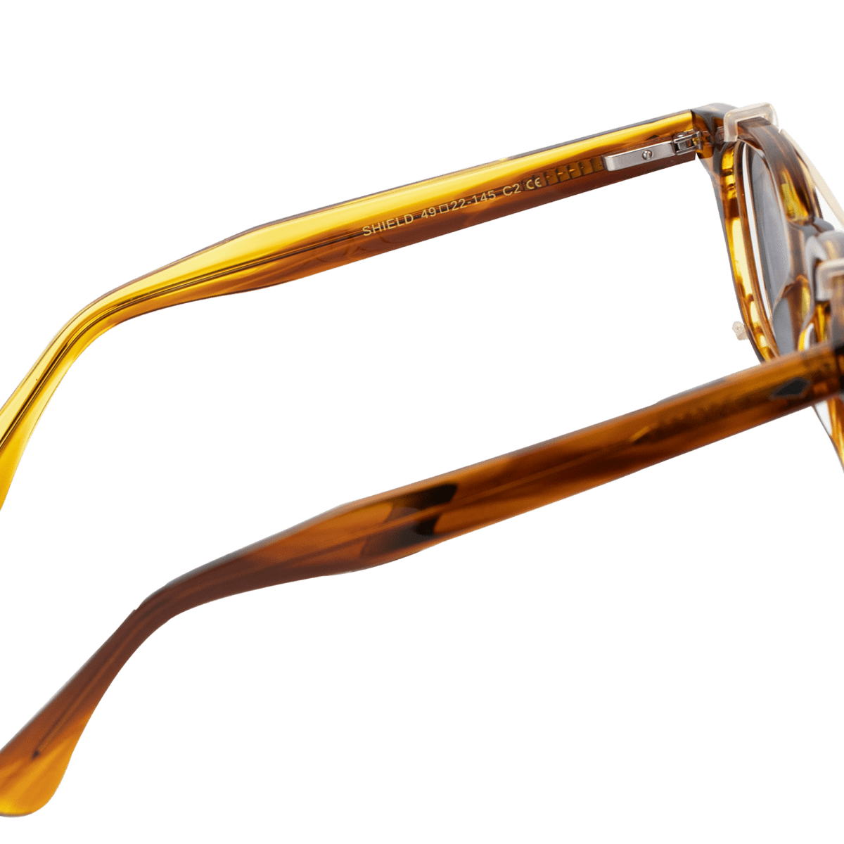 Lunettes à clips unisex: Bleather Shield Noir - Drlunettes