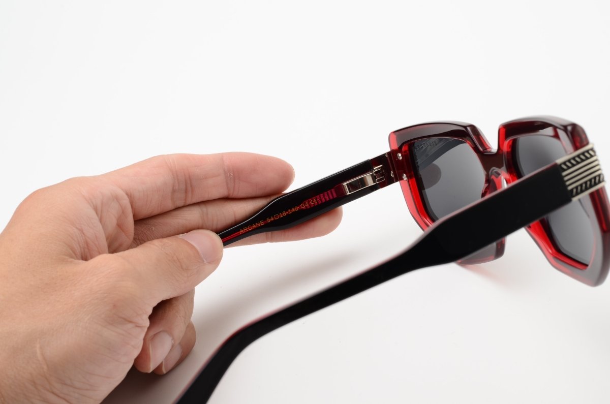 Lunettes de soleil femmes: Bleather Arcane Bordeaux - Drlunettes