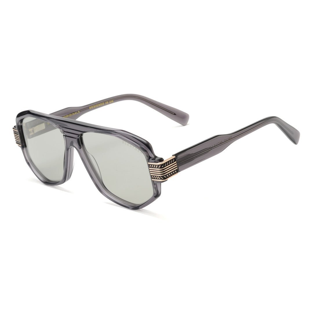 Lunettes de soleil hommes: Bleather Druid Transparent - Drlunettes