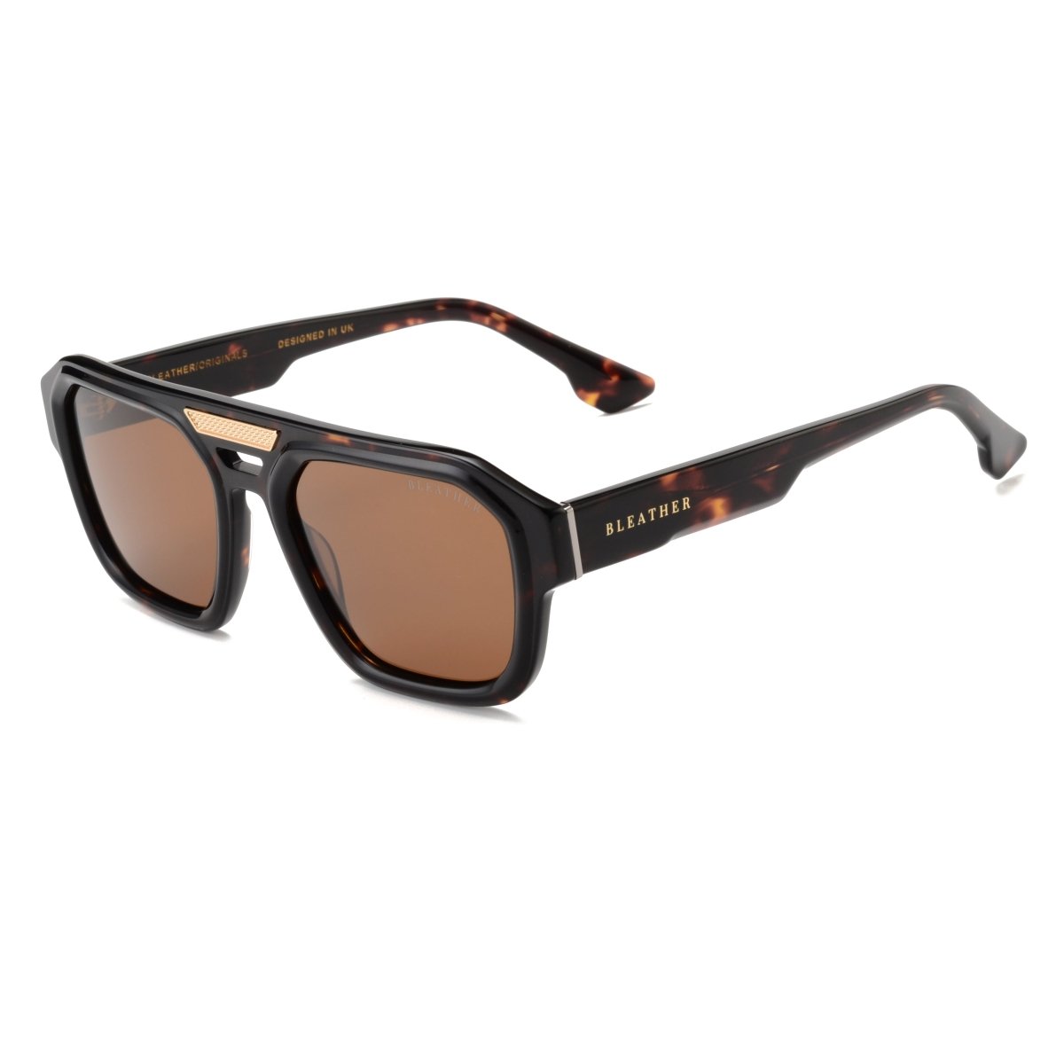 Lunettes de soleil hommes: Bleather Glaston Havane - Drlunettes