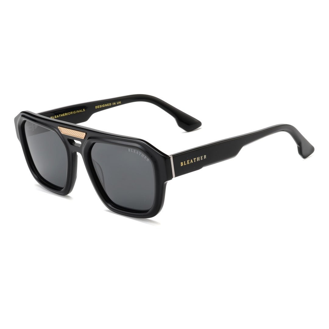 Lunettes de soleil hommes: Bleather Glaston Noir - Drlunettes