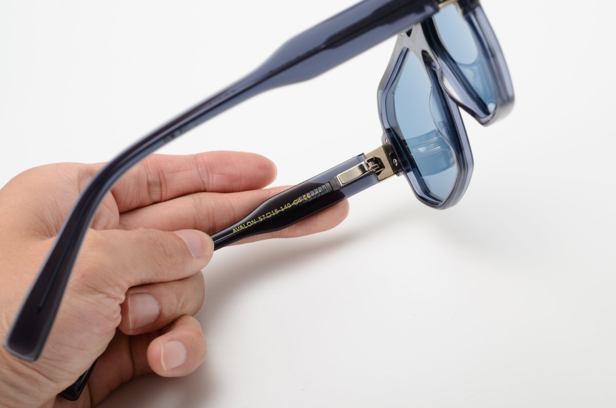 Lunettes de soleil unisex: Bleather Avalon Bleu - Drlunettes