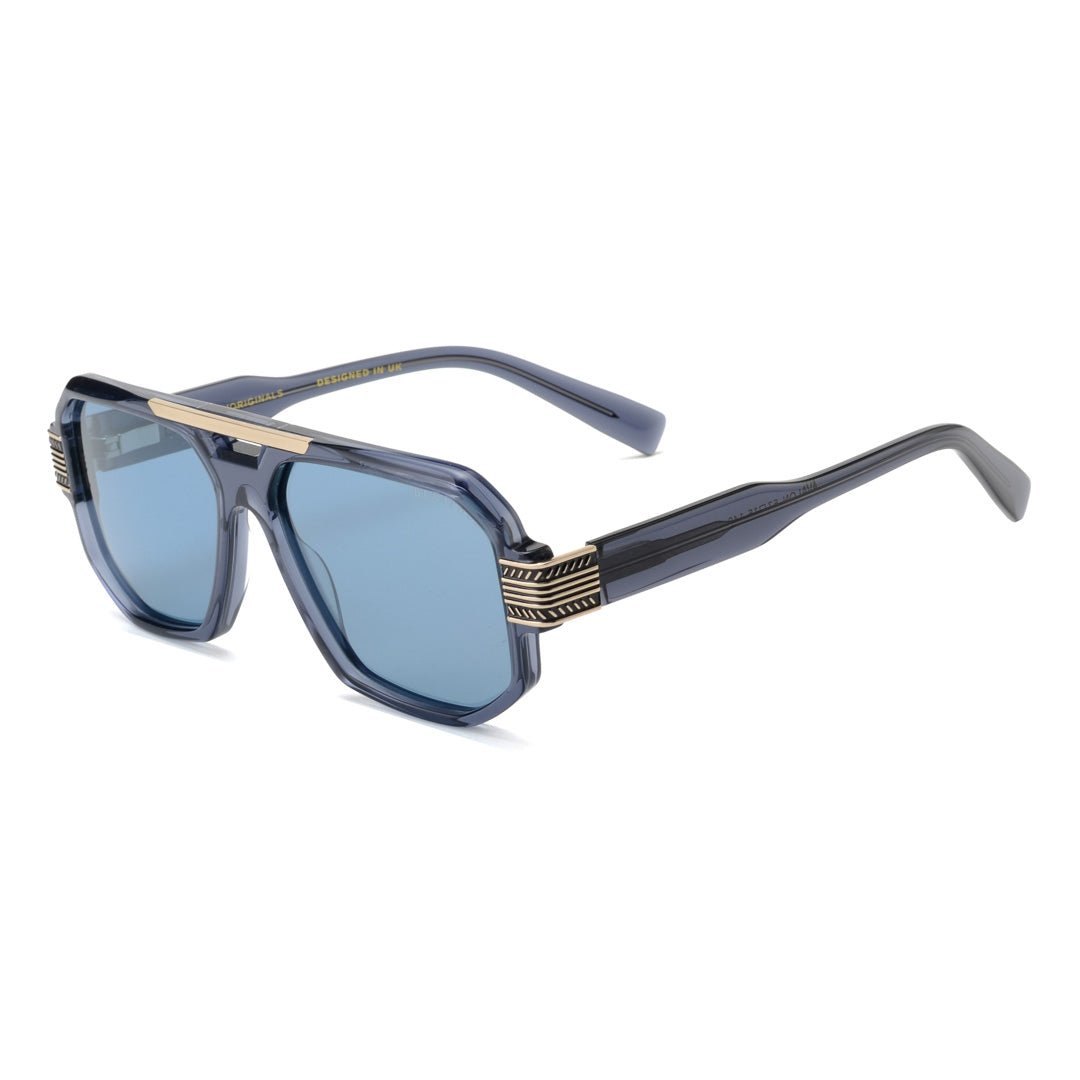 Lunettes de soleil unisex: Bleather Avalon Bleu - Drlunettes