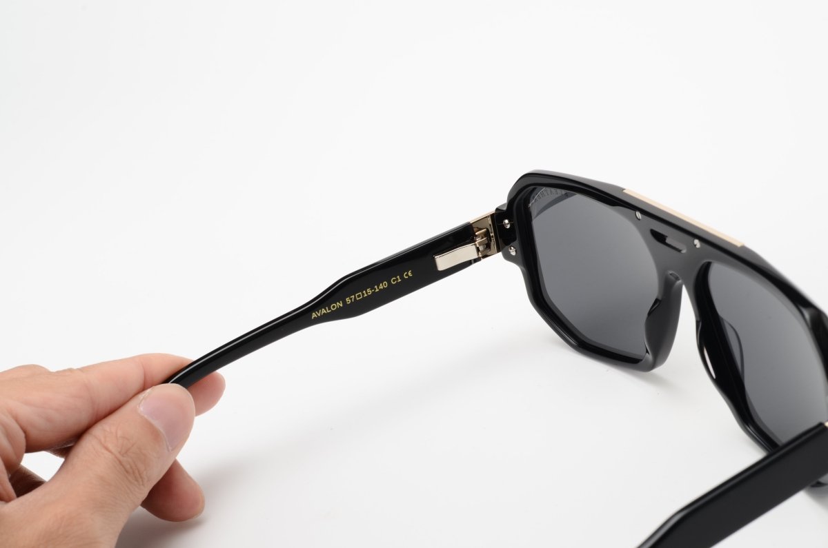 Lunettes de soleil unisex: Bleather Avalon Noir - Drlunettes