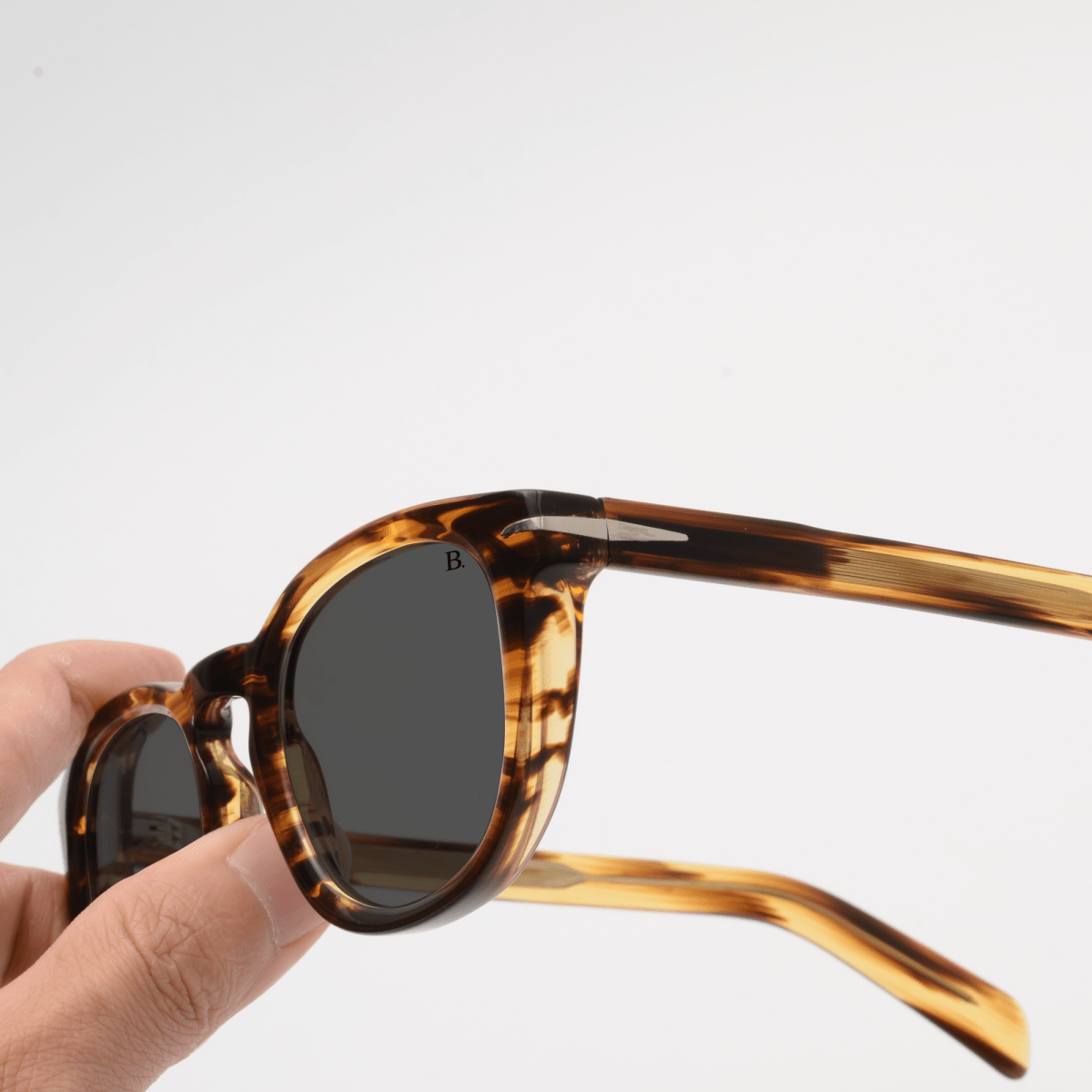 Lunettes de soleil unisex: Bleather CLOVER C4 Noir/Havane - Drlunettes