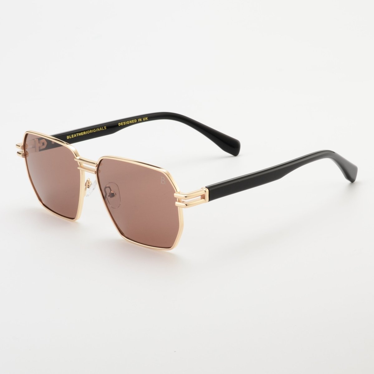 Lunettes de soleil unisex: Bleather Harper Marron/Doré - Drlunettes