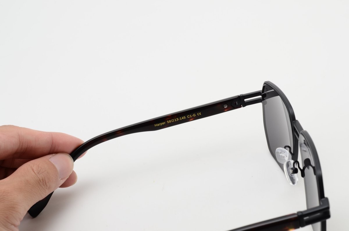 Lunettes de soleil unisex: Bleather Harper Noir - Drlunettes