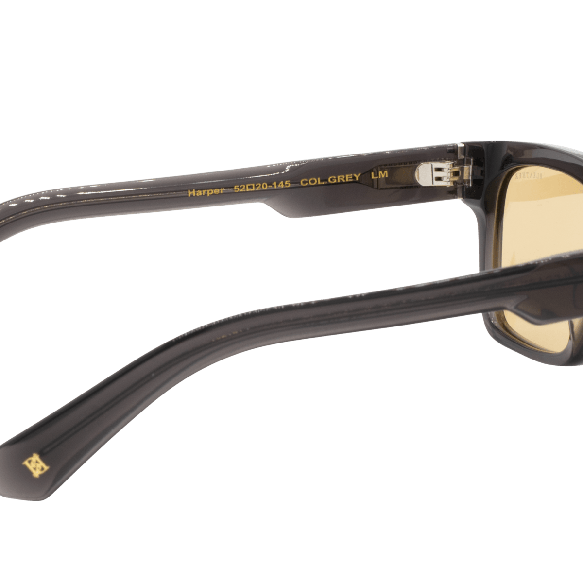 Lunettes de soleil unisex: Bleather Harper'A Jaune trans/Gris - Drlunettes