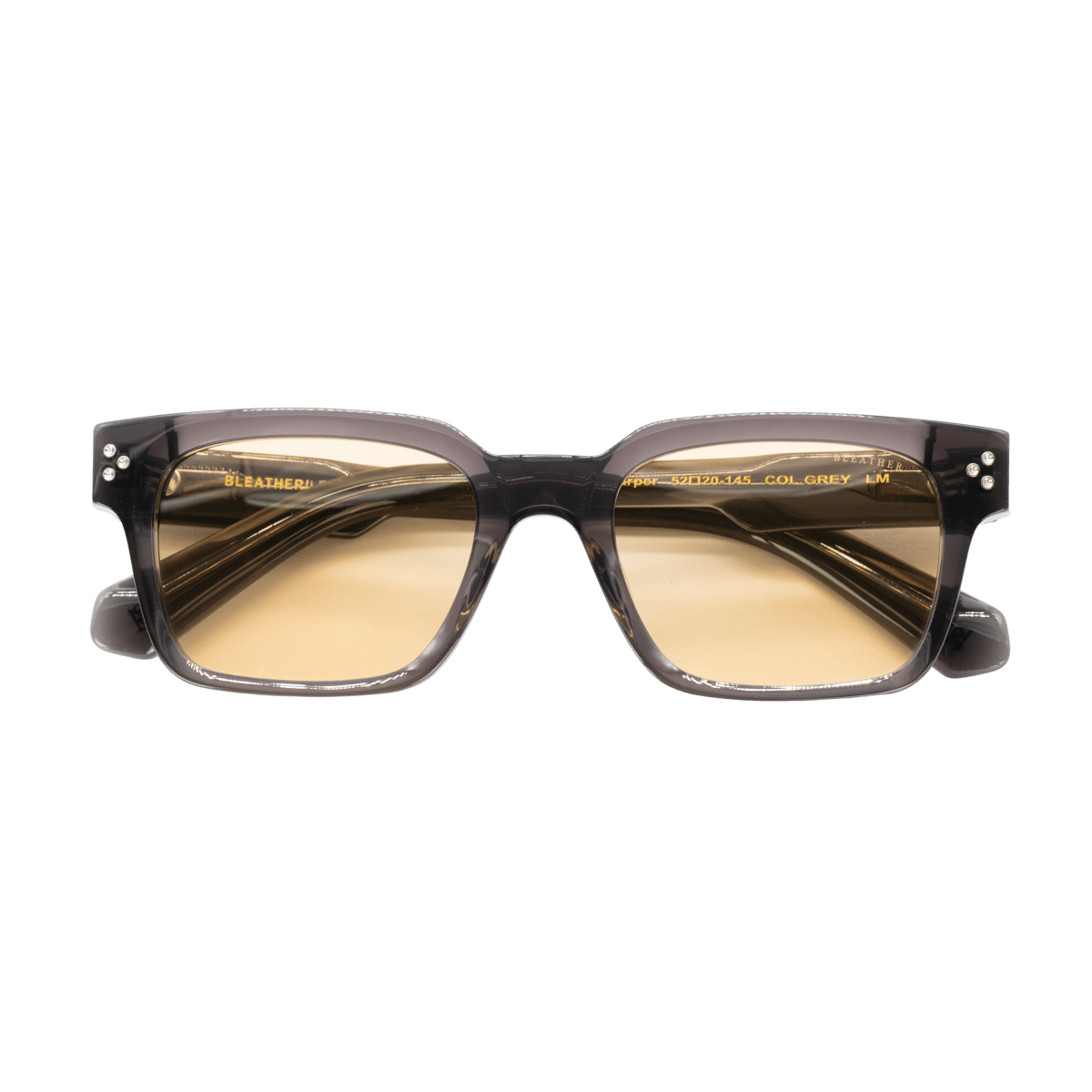 Lunettes de soleil unisex: Bleather Harper'A Jaune trans/Gris - Drlunettes