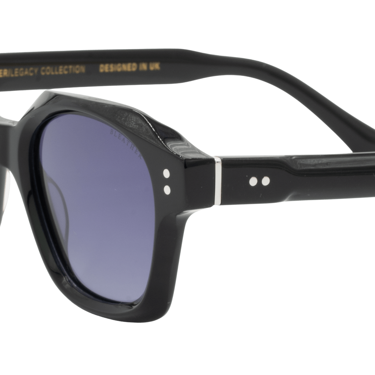 Lunettes de soleil unisex: Bleather IVY Noir dég/Noir - Drlunettes