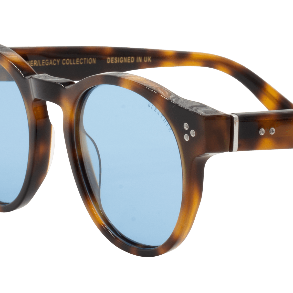 Lunettes de soleil unisex: Bleather Lio Bleu trans/Havane - Drlunettes