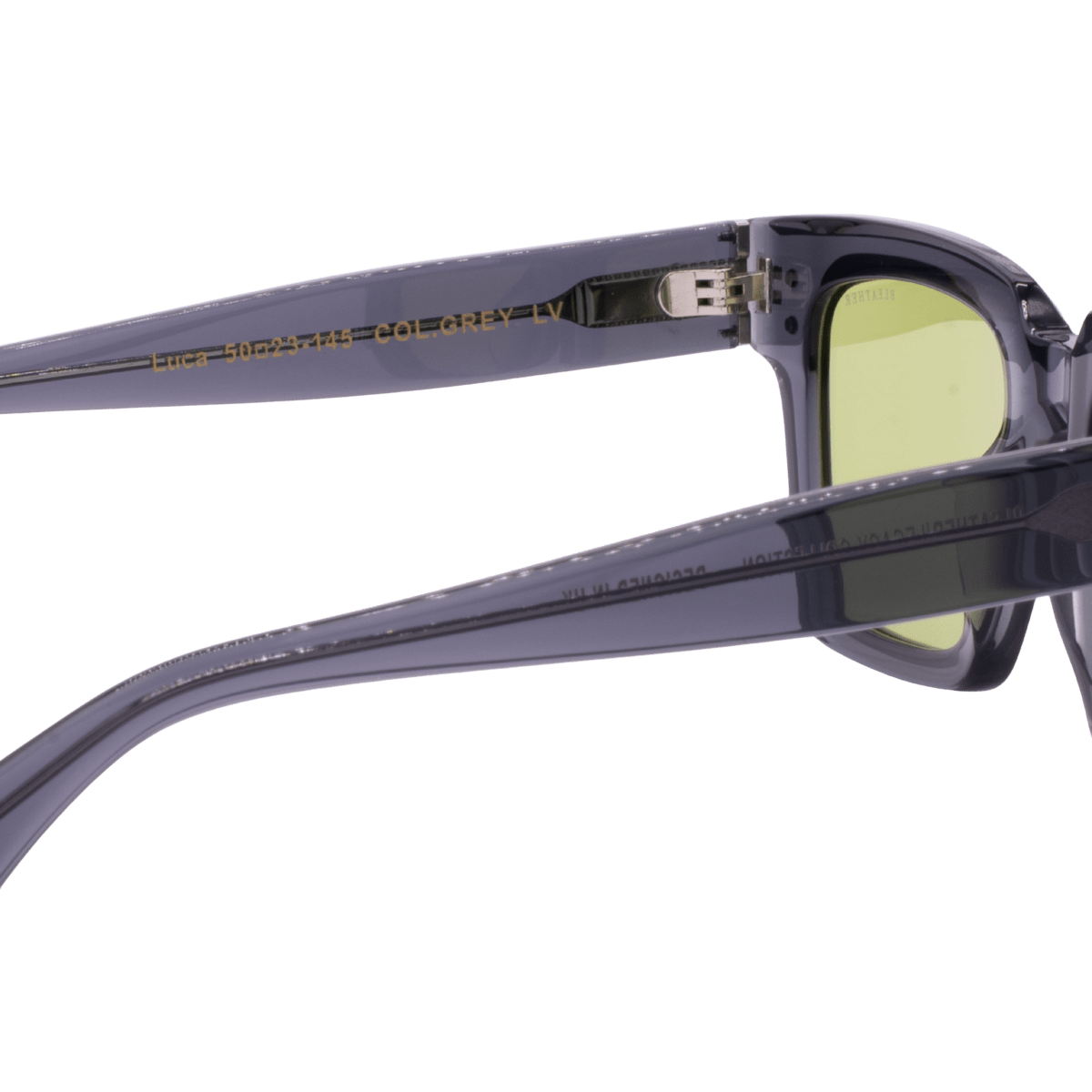 Lunettes de soleil unisex: Bleather LUCA Vert trans/Grey - Drlunettes