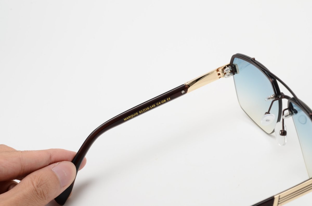Lunettes de soleil unisex: Bleather Marquis Bleu - Drlunettes