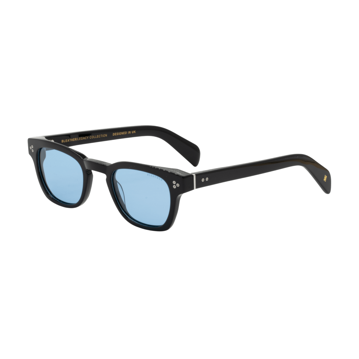 Lunettes de soleil unisex: Bleather Nash Bleu trans/Noir - Drlunettes