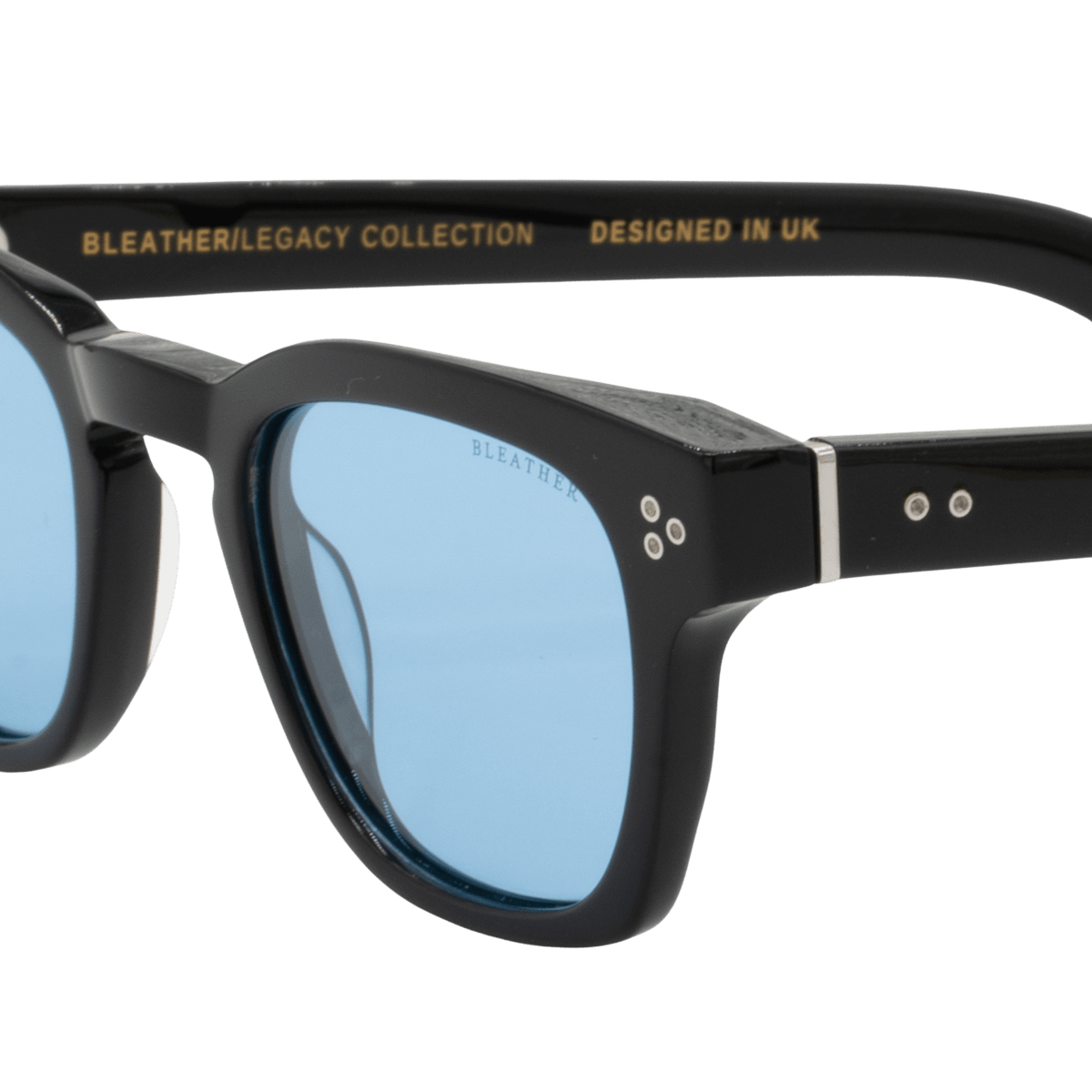 Lunettes de soleil unisex: Bleather Nash Bleu trans/Noir - Drlunettes