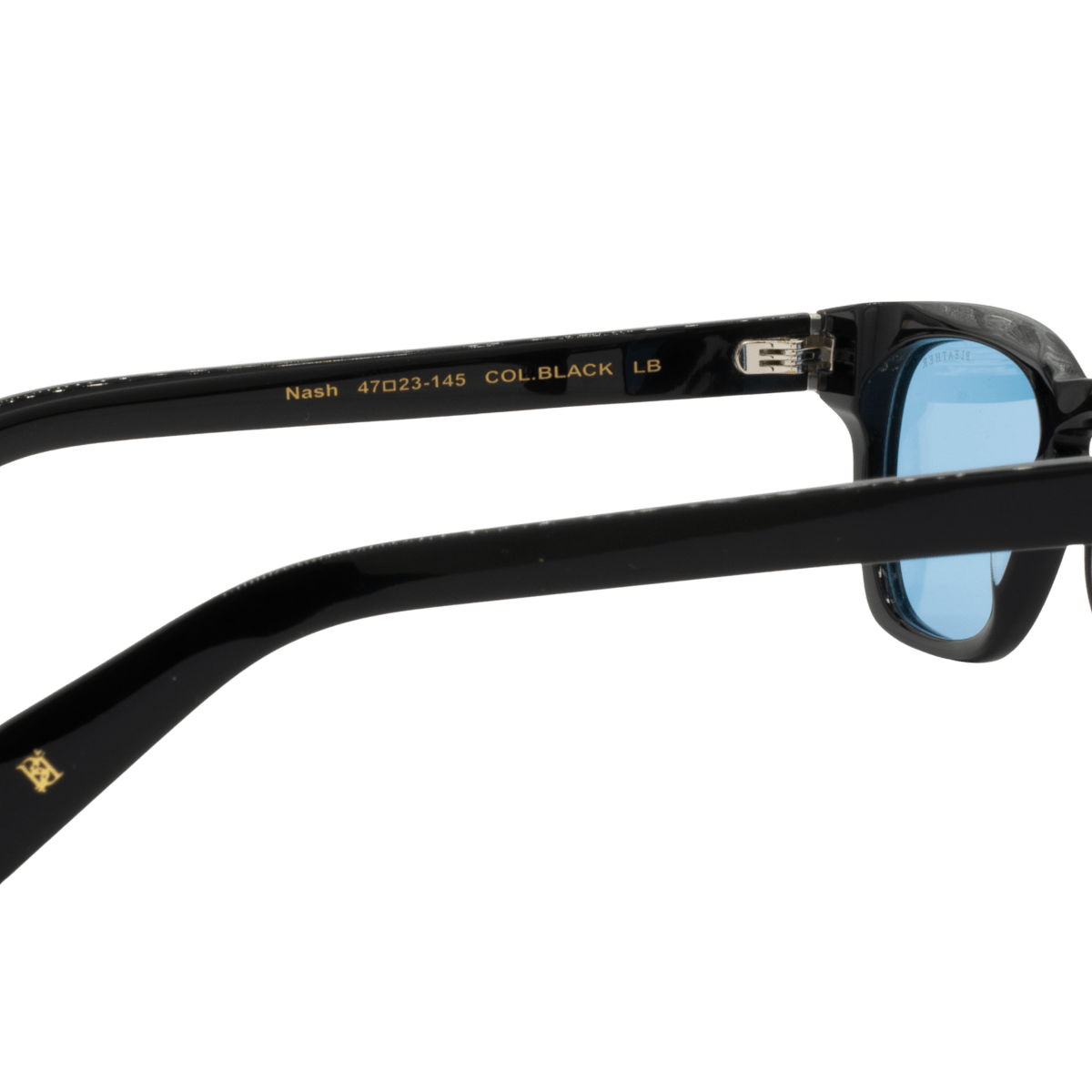 Lunettes de soleil unisex: Bleather Nash Bleu trans/Noir - Drlunettes