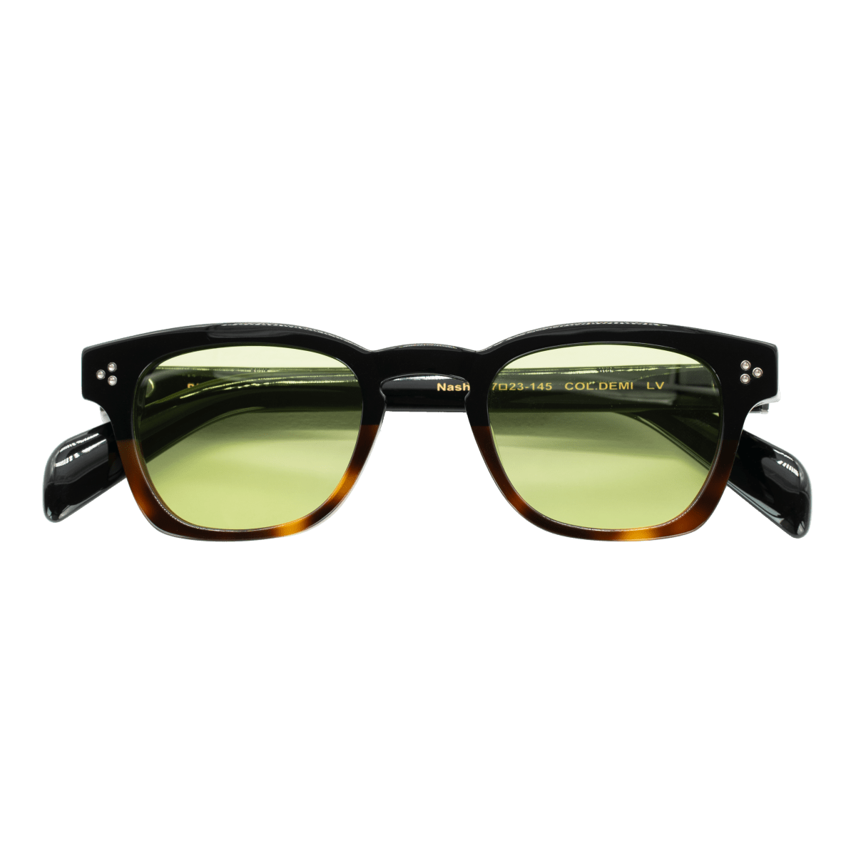 Lunettes de soleil unisex: Bleather Nash Vert trans/Havane - Drlunettes