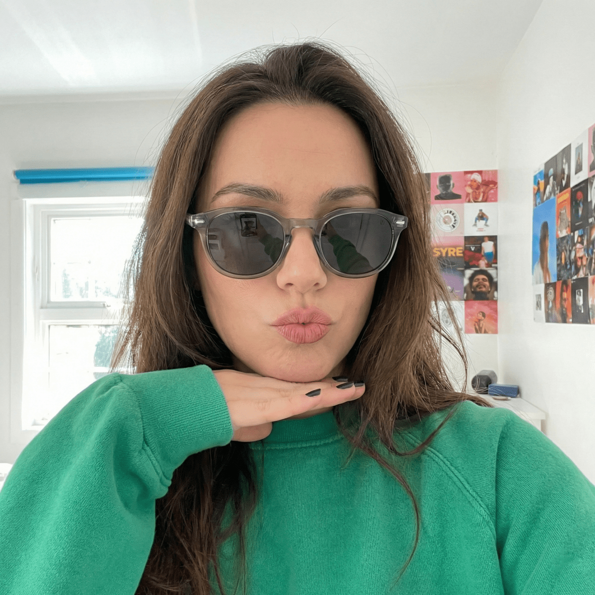 Lunettes de soleil unisex: Bleather PITCHER Noir Griffé - Drlunettes