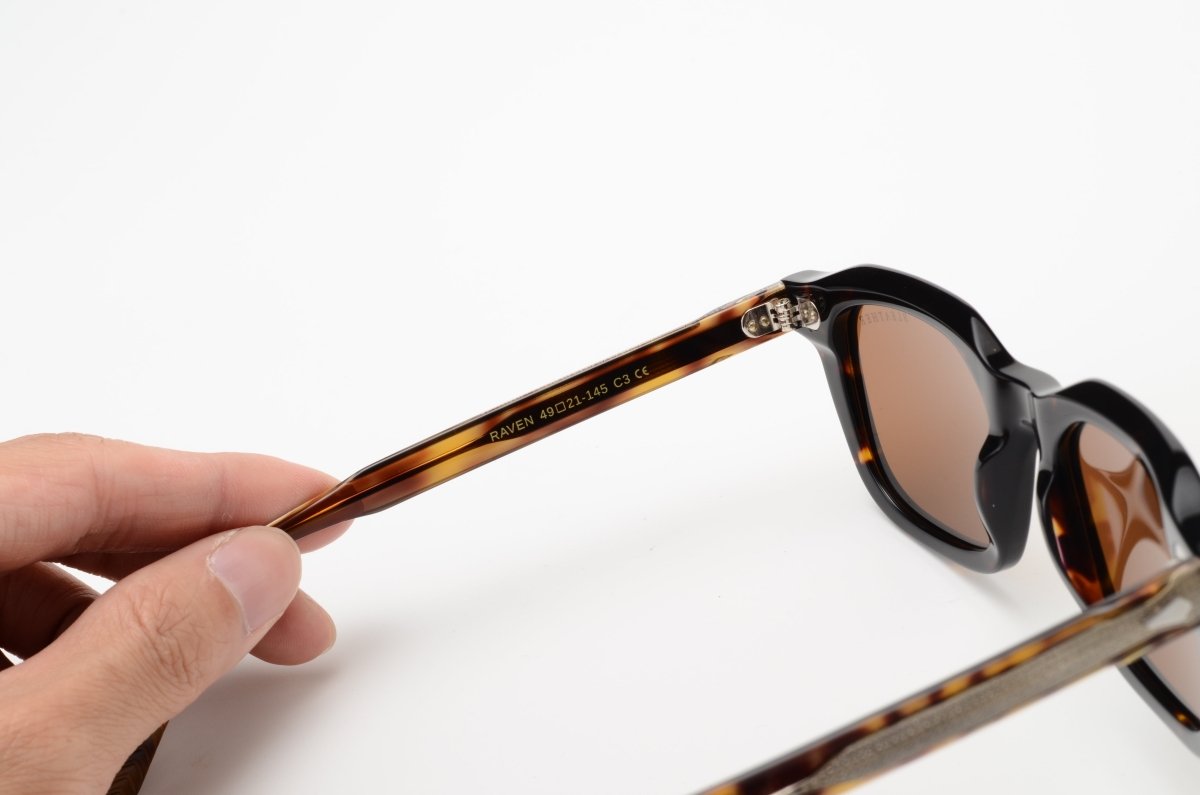 Lunettes de soleil unisex: Bleather Raven Marron - Drlunettes