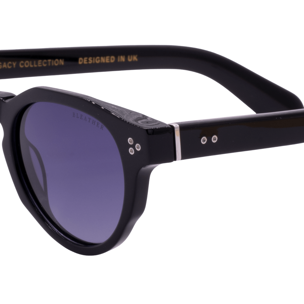 Lunettes de soleil unisex: Bleather Ryder Noir dég/Noir - Drlunettes
