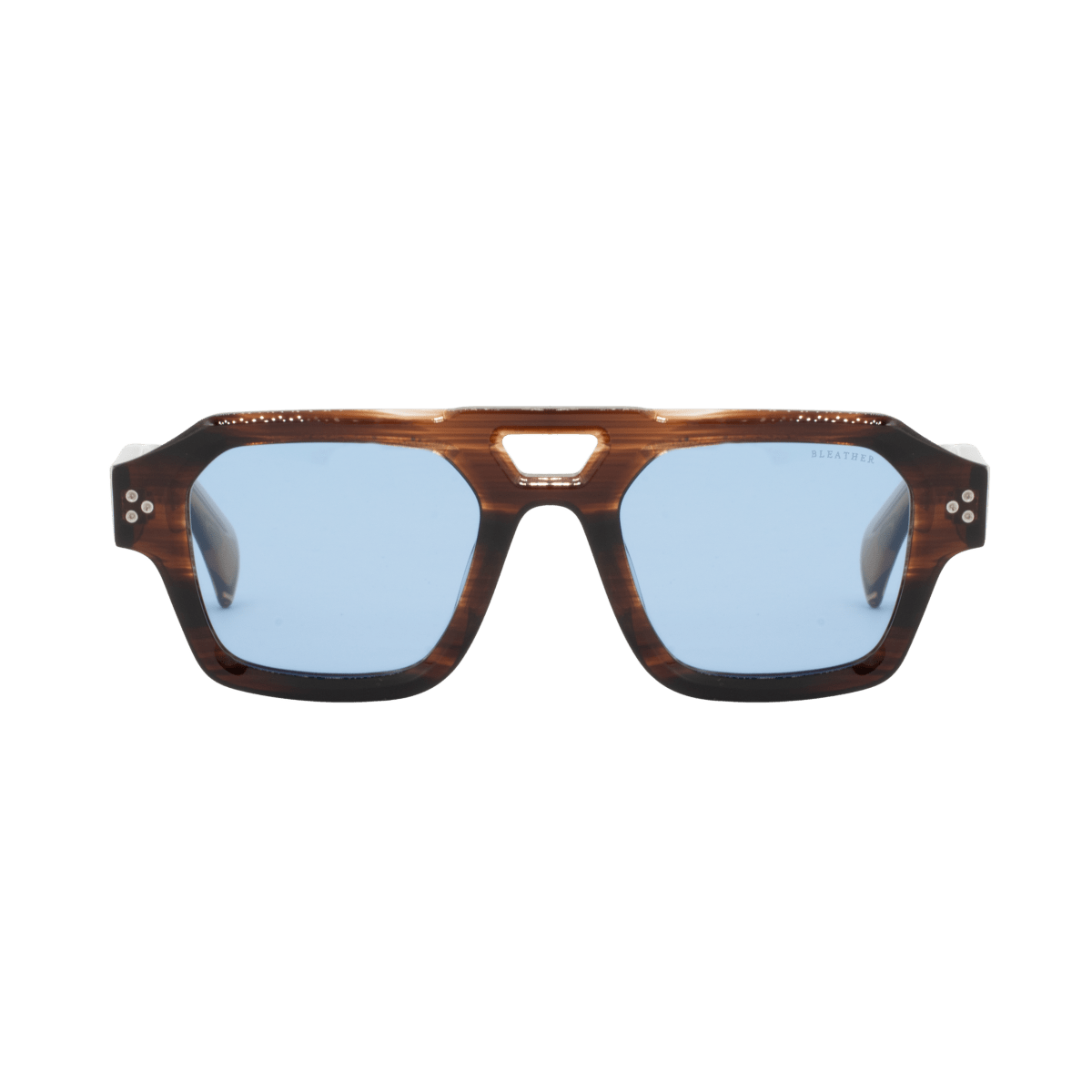 Lunettes de soleil unisex: Bleather Theo Bleu trans/Havane - Drlunettes