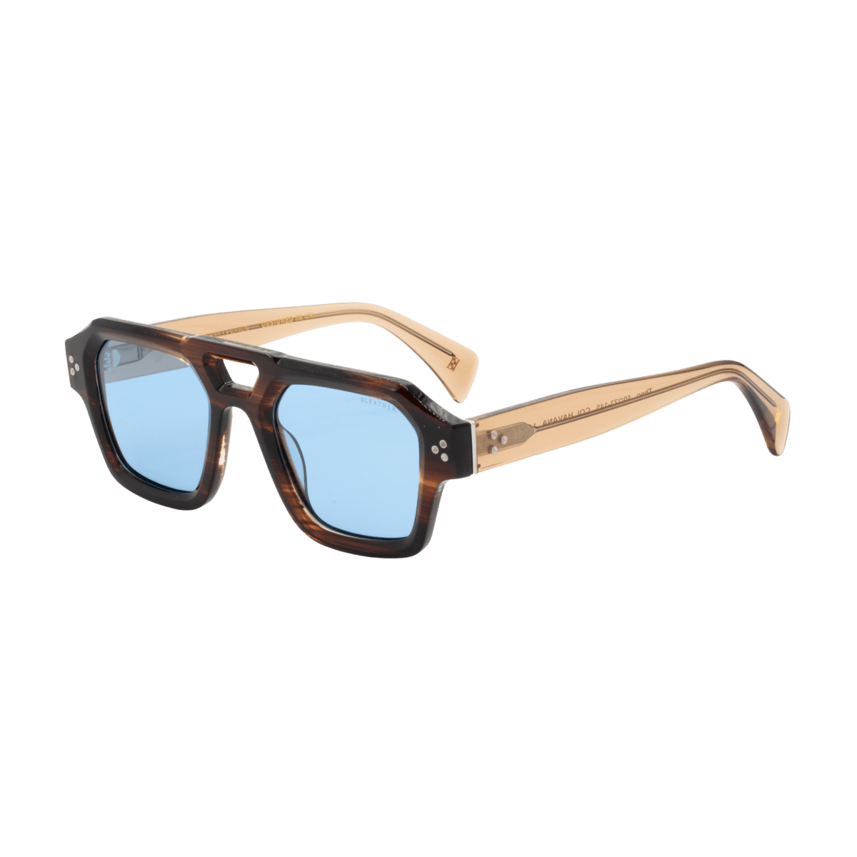 Lunettes de soleil unisex: Bleather Theo Bleu trans/Havane - Drlunettes