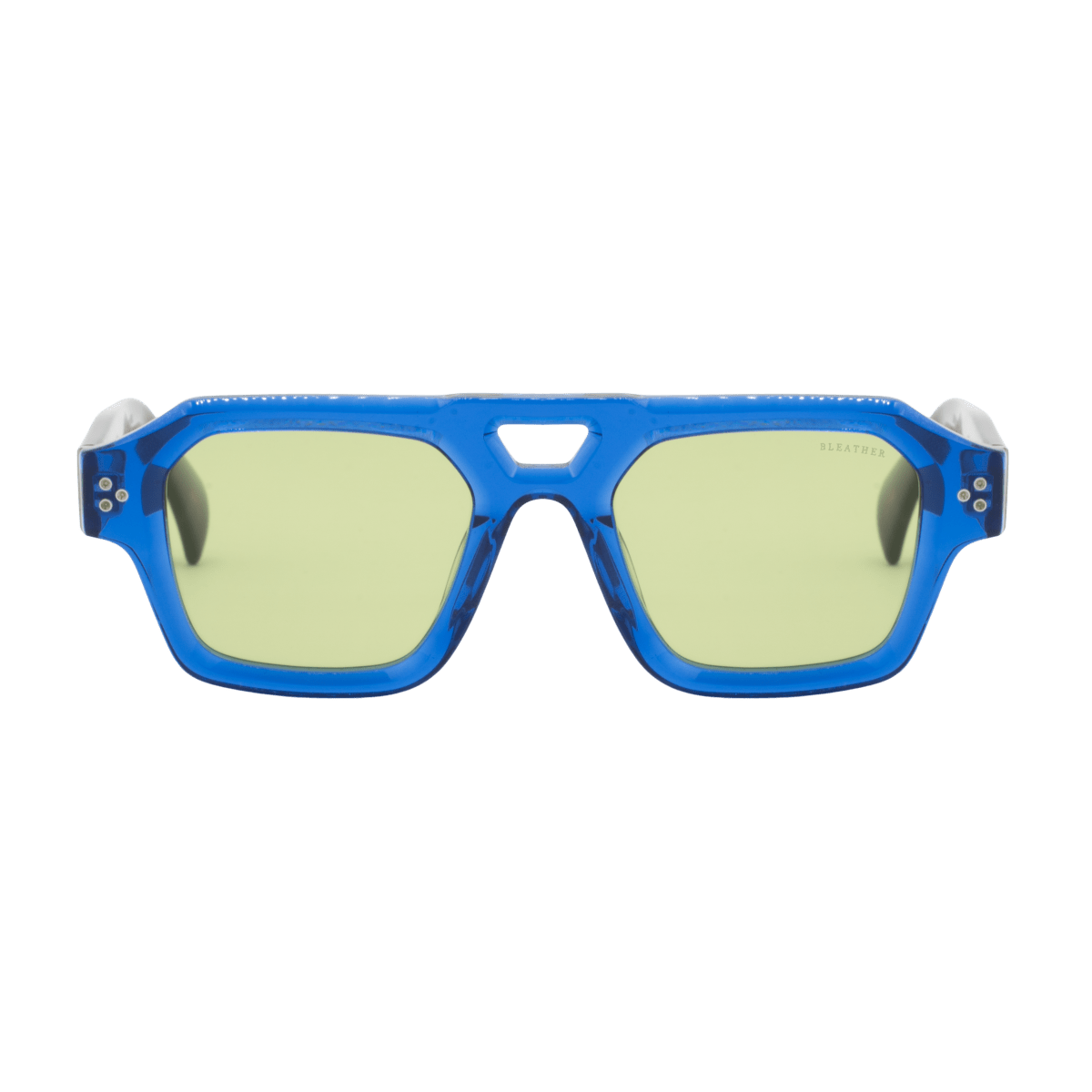 Lunettes de soleil unisex: Bleather Theo Vert trans/Bleu;havane - Drlunettes